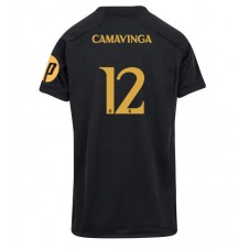 Real Madrid Eduardo Camavinga #12 Tredje Tröja Dam 2023-24 Korta ärmar